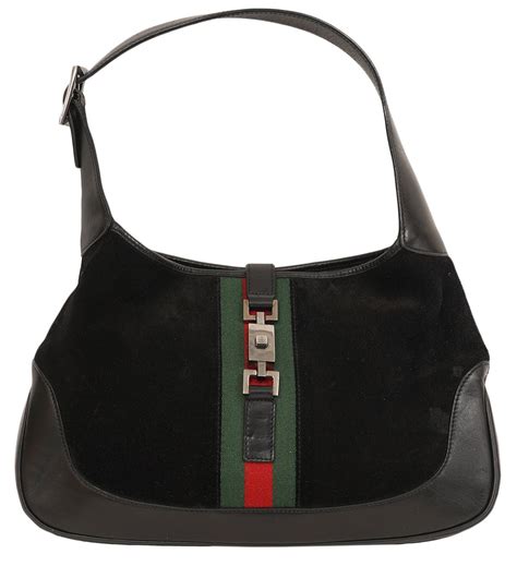 gucci black bag used|vintage black gucci shoulder bag.